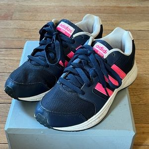 ADIDAS Neo Comfort Cloudfoam Blue & Pink Trainers Sneakers Size 6